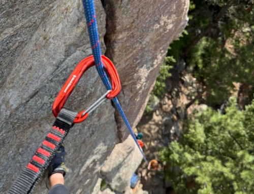 Outdoor Rock Climbing in Boulder Canyon, Colorado